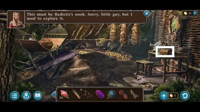 Legendary Tales 5, chapter 1: Mug 3 — Radictis’s nook, Right-hand table