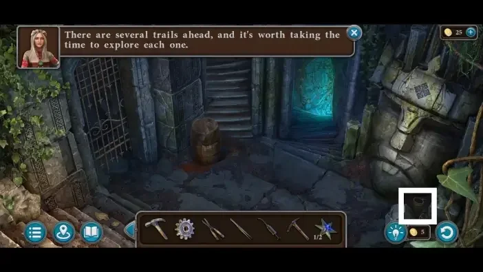 Legendary Tales 5, chapter 1: Mug 5 — First catacombs hallway, Right corner