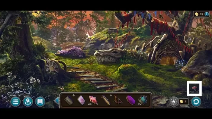 Legendary Tales 5, chapter 1: Mushroom 6 — Forest outside the nook, Right corner