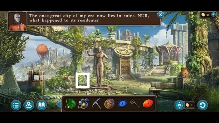 Legendary Tales 5, chapter 2: Lily 6 — Park, Stone left of the statue