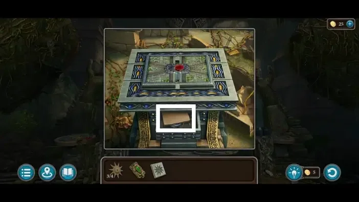 Legendary Tales 5, chapter 2: Manuscript 7 — Kainbekh, Central pedestal drawer after its puzzle