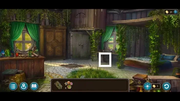 Legendary Tales 5, chapter 2: Morphing Object 17 — Egil’s house, Shoe beneath the alchemy table
