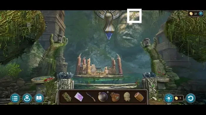 Legendary Tales 5, chapter 2: Morphing Object 22 — Kainbekh, Symbol on the giant statue’s forehead