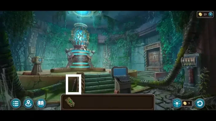 Legendary Tales 5, chapter 2: Morphing Object 30 — Reactor room, Left of the staircase
