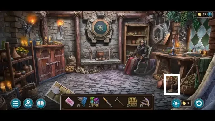 Legendary Tales 5, chapter 3: Candlestick 3 — Oracle’s Tower interior, Floor beneath the alchemy table