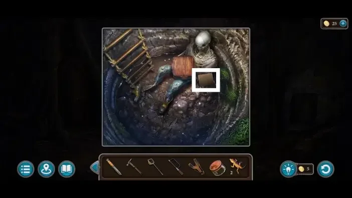 Legendary Tales 5, chapter 3: Manuscript 10 — Inside the well, Beside the skeleton