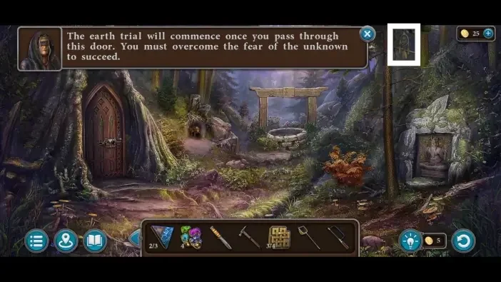 Legendary Tales 5, chapter 3: Morphing Object 38 — Well clearing, Object on a tree branch