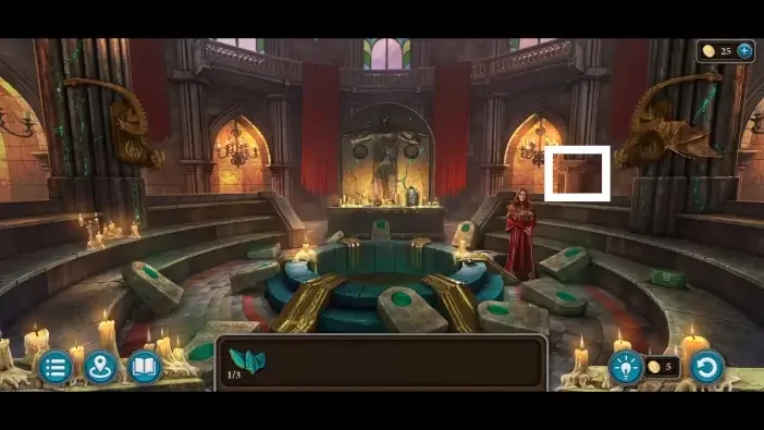 Legendary Tales 5, chapter 3: Morphing Object 44 — Castle main hall, Right pillar