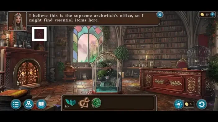 Legendary Tales 5, chapter 3: Morphing Object 45 — Supreme’s office, Coat of arms on the left banner